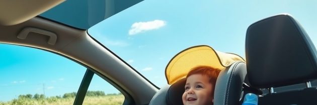 Dziecko w foteliku latem i upał – jak ograniczyć przegrzanie w aucie, w tym czas w foteliku i przerwy